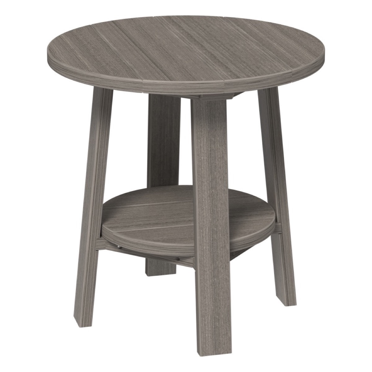 This is the Coastal Gray colored end table on a white background.