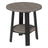 This is the Coastal Gray and Black colored end table on a white background.