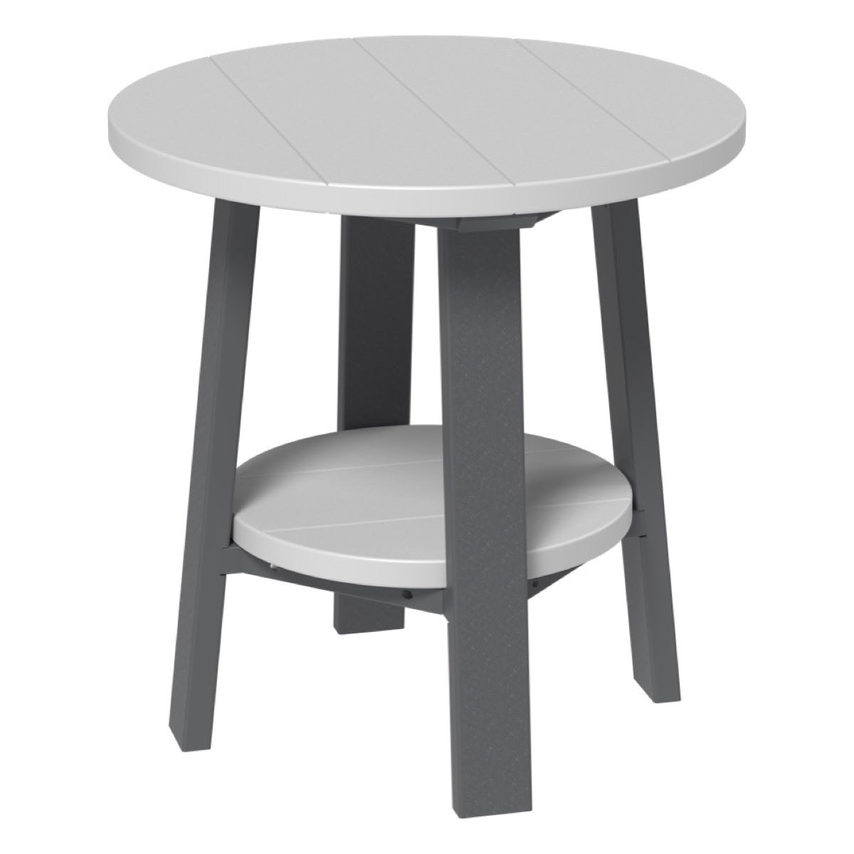 This is the Dove Gray and Slate colored end table on a white background.