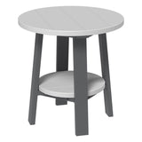 This is the Dove Gray and Slate colored end table on a white background.