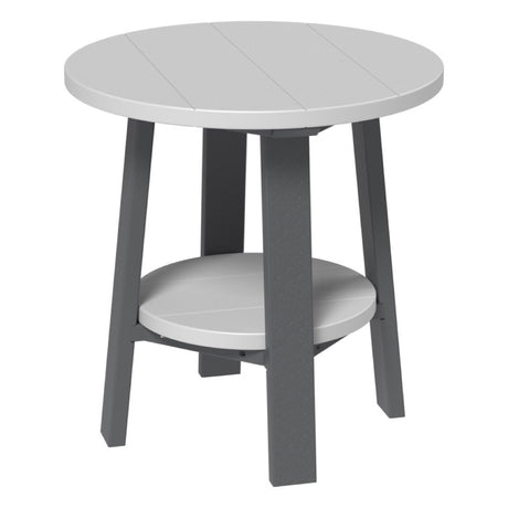This is the Dove Gray and Slate colored end table on a white background.
