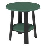 This is the Green and Black colored end table on a white background.