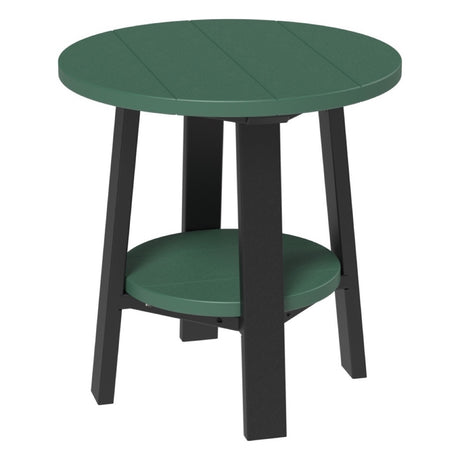 This is the Green and Black colored end table on a white background.