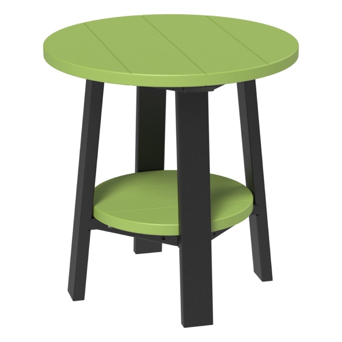 This is the Lime Green and Black colored end table on a white background.