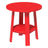 This is the Red colored end table on a white background.