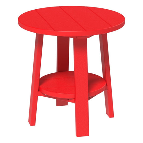 This is the Red colored end table on a white background.