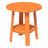 This is the Tangerine colored end table on a white background.