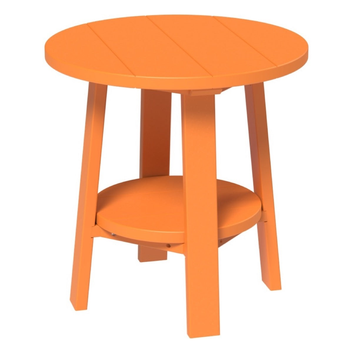 This is the Tangerine colored end table on a white background.