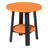 This is the Tangerine and Black colored end table on a white background.