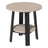 This is the Weatherwood and Black colored end table on a white background.