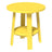 This is the Yellow colored end table on a white background.