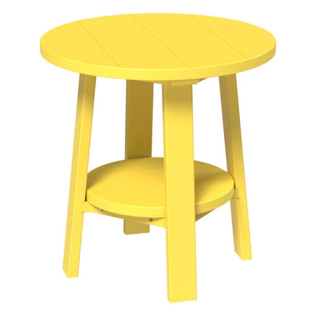 This is the Yellow colored end table on a white background.