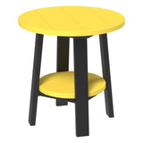 This is the Yellow and Black colored end table on a white background.