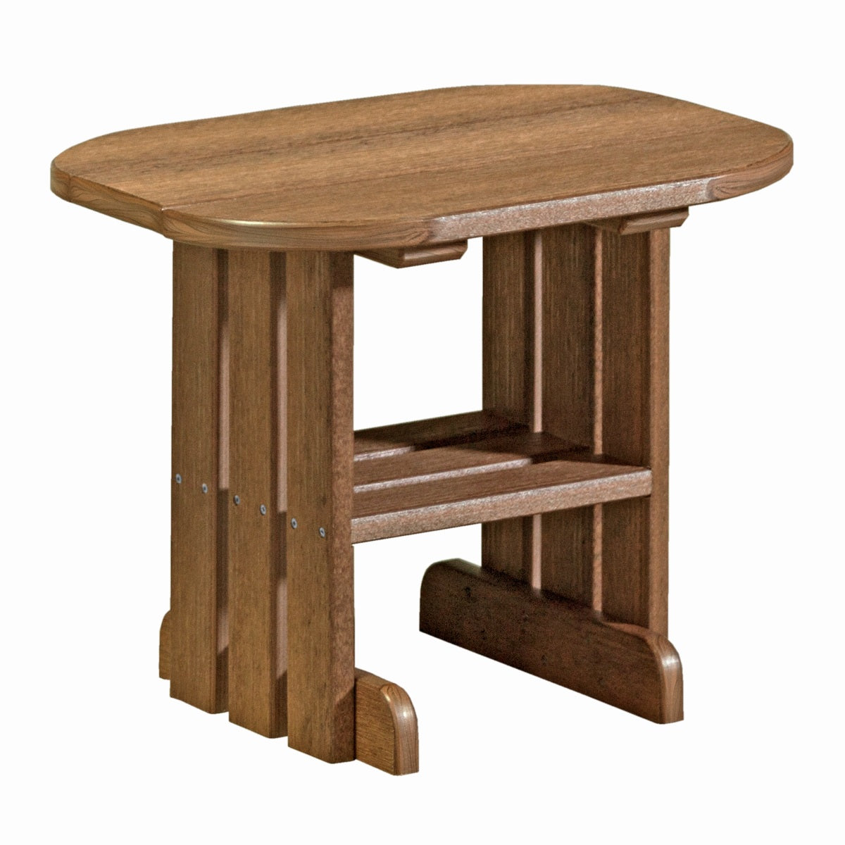 This is the Antique Mahogany colored end table on a white background.