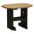 This is the Antique Mahogany and Black colored end table on a white background.