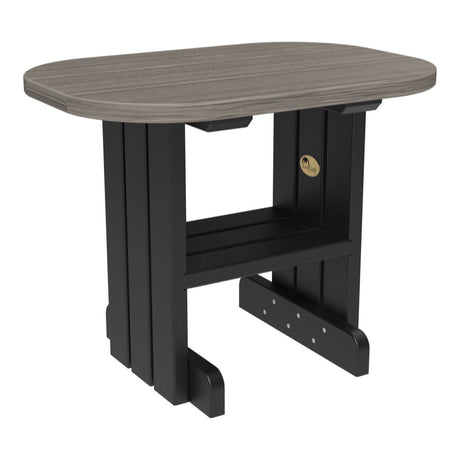 This is the Coastal Gray and Black colored end table on a white background.