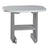 This is the Dove Gray and Slate colored end table on a white background.