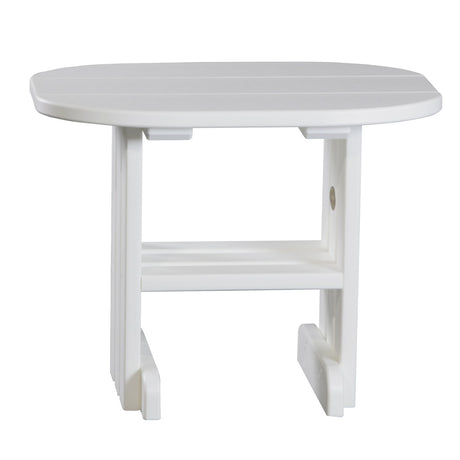 This is the White colored end table on a white background.