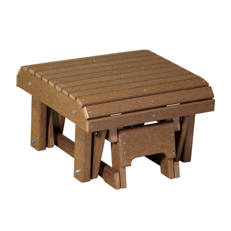 This is the Antique Mahogany colored glider footrest on a white background.