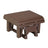 This is the Chestnut Brown colored glider footrest on a white background.