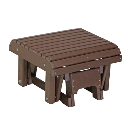 This is the Chestnut Brown colored glider footrest on a white background.