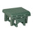 This is the Green colored glider footrest on a white background.