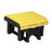 This is the Yellow and Black colored glider footrest on a white background.