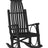 This is the Black colored Grandpa's Rocker Chair on a white background.