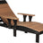 This is the Antique Mahogany and Black colored lounge chair on a white background.