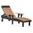 This is Cedar and Black colored lounge chair on a white background.