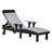 This is the Dove Gray and Black colored lounge chair on a white background.