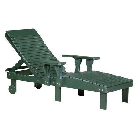 This is the Green colored lounge chair on a white background.