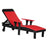 This is the Red and Black colored lounge chair on a white background.