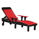 This is the Red and Black colored lounge chair on a white background.