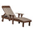 This is the Weatherwood and Chestnut Brown colored lounge chair on a white background.