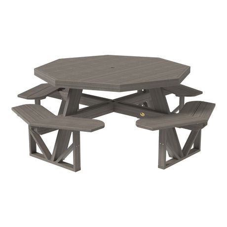 This is the Coastal Gray colored picnic table on a white background.