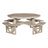 This is the Weatherwood colored picnic table on a white background.