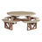 This is the Weatherwood and Chestnut Brown colored picnic table on a white background.