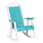 This is the Aruba Blue and White colored Porch Rocker Chair on a white background.