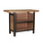 This is the Antique Mahogany and Black colored Serving Bar on a white background.