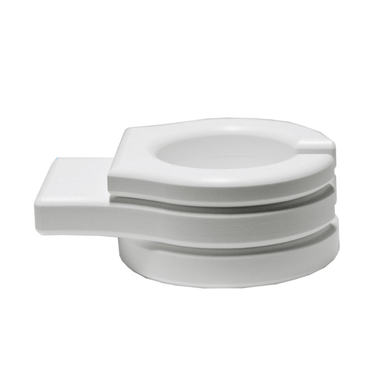 This is the White colored cup holder add-on on a white background.