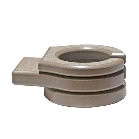 This is the Weatherwood colored cup holder add-on on a white background.