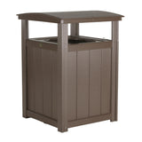 This is the Chestnut Brown colored trash can on a white background.