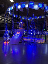 26" Twinkling LED Happy Penguin Outdoor Wire Sculpture