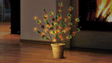 30" LED Austrian Pine Branches with Berries and Pine Cones (3-Pack)