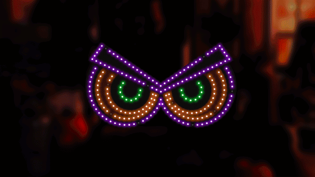 This is a moving image showing the way these lights move and blink.