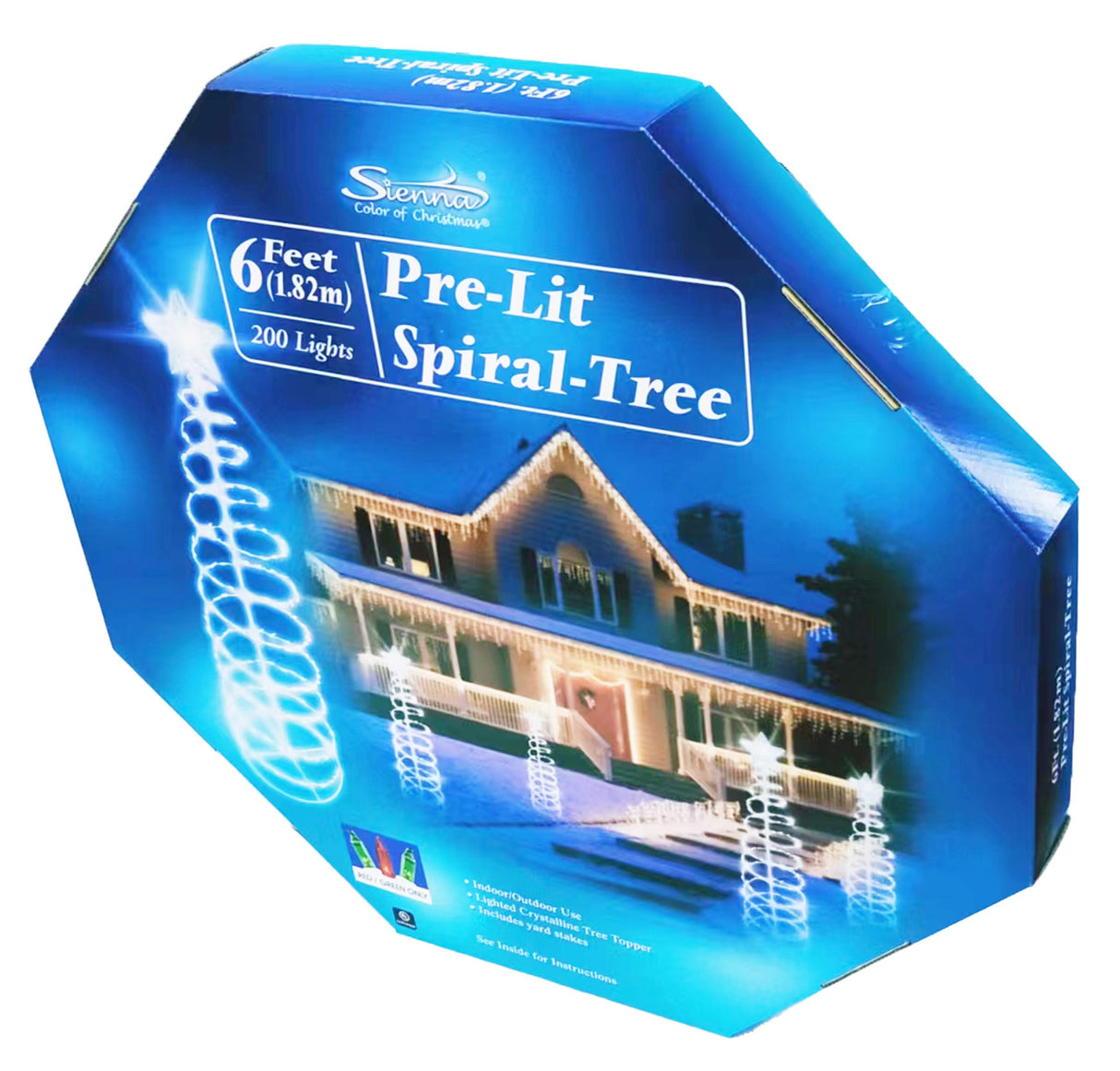6' Spiral Lighted Christmas Trees