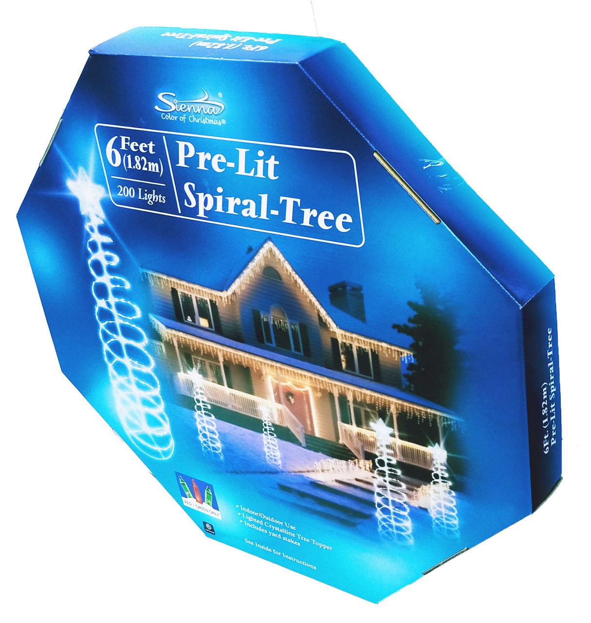 6' Spiral Lighted Christmas Trees