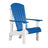This is the Blue and White colored Adirondack chair on a white background.