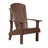 This is the Chestnut Brown colored Adirondack chair on a white background.